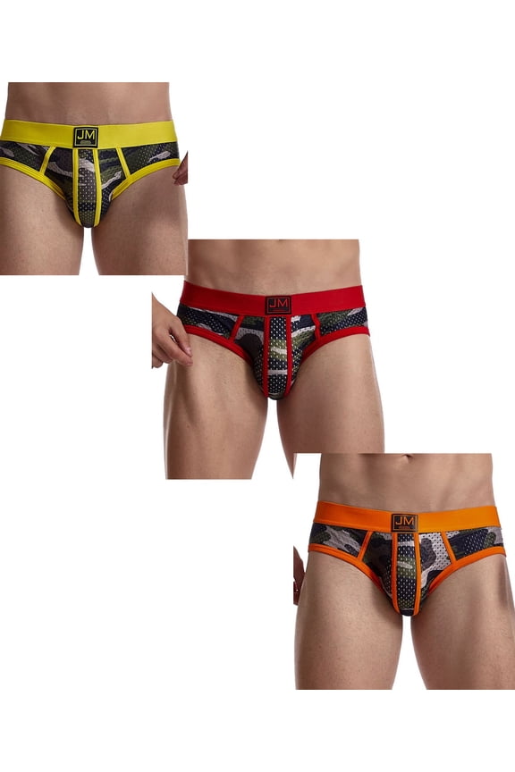 3 PCS/Pack Mens Camoflage Underwear Boxers Sexy Classic Printed Camouflage Men Underwear Panties