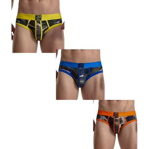 JOCKMAIL 3 PCS/Pack Mens Camoflage Underwear Boxers Sexy Classic Printed Camouflage Men Underwear Panties