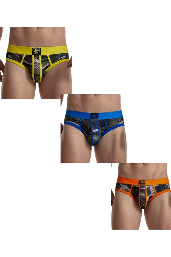 3 PCS/Pack Mens Camoflage Underwear Boxers Sexy Classic Printed Camouflage Men Underwear Panties