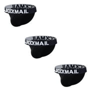 JOCKMAIL 3PCS/Pack Men Cotton Briefs Mens Underwear Breathable Briefs Low Rise Men Underwear