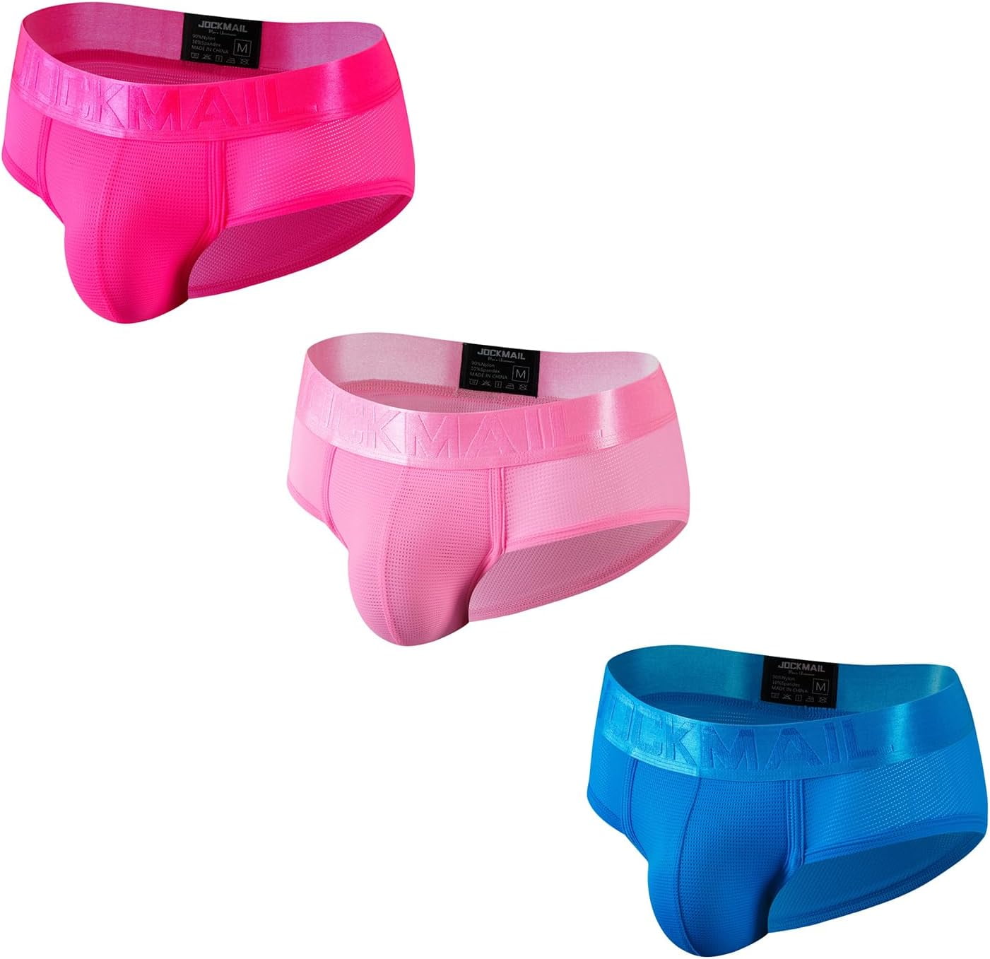 JOCKMAIL 3PCS/Pack Men Underwear Briefs Athletic Underwear Briefs Mens Breathable Briefs for