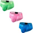thumbnail image 1 of JOCKMAIL 3PCS/Pack Men Underwear Briefs Athletic Underwear Briefs Mens Breathable Briefs for Sport Gym, 1 of 9