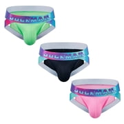 JOCKMAIL 3PCS/Pack Mens Underwear Mens Briefs Underwear Wide Belt Mens Breathable Underwear