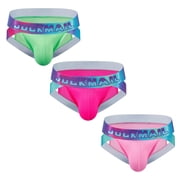 JOCKMAIL 3PCS/Pack Mens Underwear Mens Briefs Underwear Wide Belt Mens Breathable Underwear