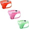 thumbnail image 1 of JOCKMAIL 3PCS/Pack Mens Thongs Underwear Jockstrap Low Rise Athletic Supporter Jockstrap Mens Breathable Briefs Men Jockstrap, 1 of 8