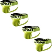 JOCKMAIL 4PCS/Pack Mens Underwear Jockstraps Comfort Mens Jock strap Breathable Mens Jockstrap