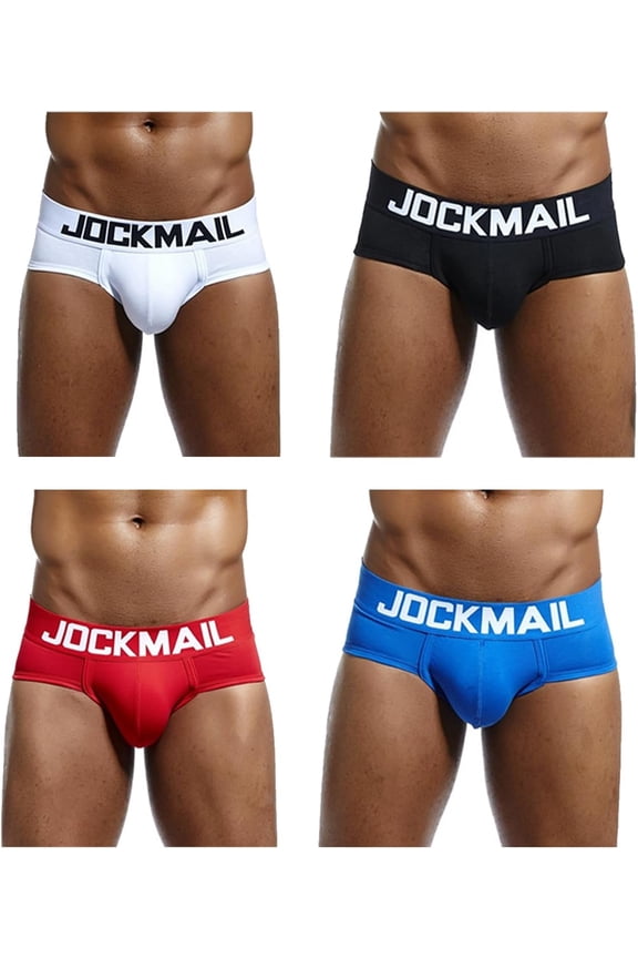 4Pack/PCS Mens Underwear Briefs Breathable Comfortable Mesh Underwear for Men Cotton Fashion Brief