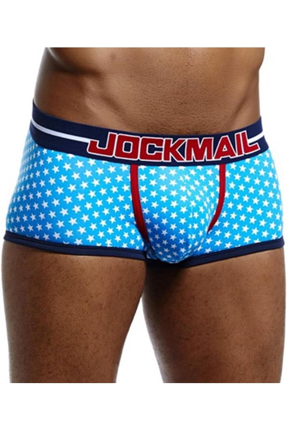 Boxer Brief Mens Cotton Cute Star Soft Mens Briefs Underwear Trunks