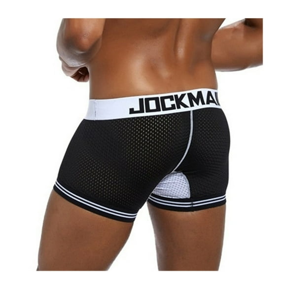 JOCKMAIL Boxer Men Sexy Mesh U Pouch Underwear Sexy Underpants Cueca Cotton Pants Trunks Boxer Shorts Gay Panties