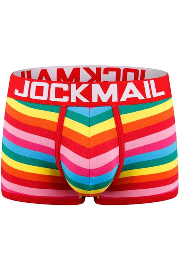Boxer Men Underwear Men Boxer Briefs Rainbow Mens Bodysuit Trunks Pants Breathable Underpants