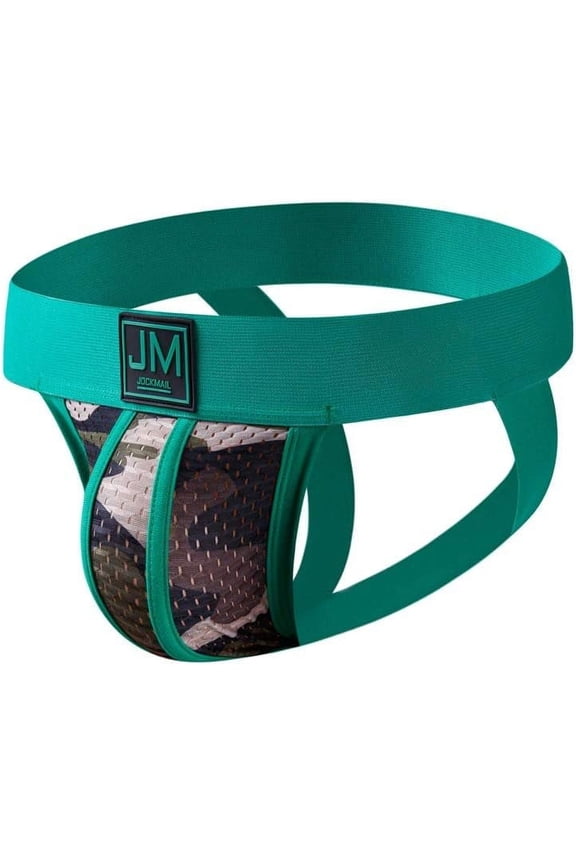 Camouflage Mens Jockstraps Underwear Mesh Low Rise Stretch Jock Strap for Men