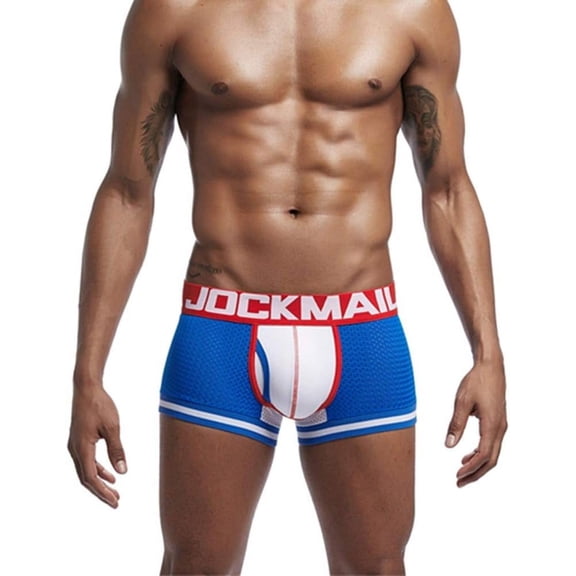 JOCKMAIL Fashion Men Underwear Boxers Mesh Men Panties Male Underpants Men boxer short