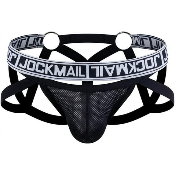 JOCKMAIL Jockstrap Mesh Breathable Athletic Supporters for Men Jock Strap Male Underwear Sport