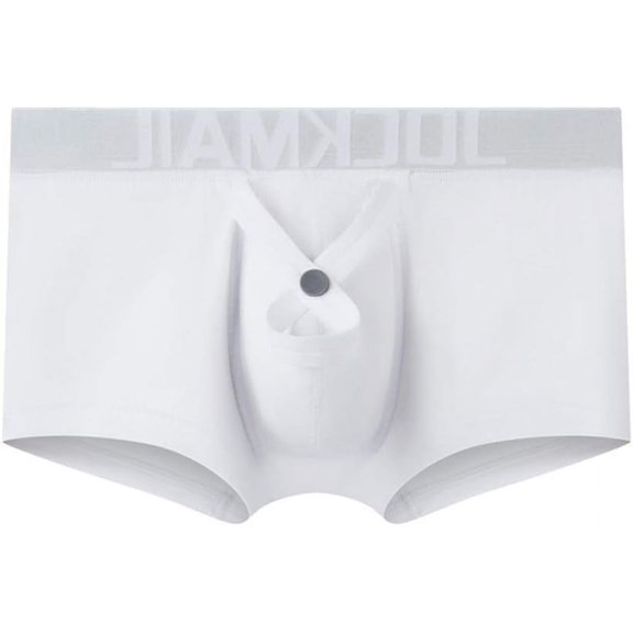 JOCKMAIL Men Boxer U Convex Cotton Pouch Adjustable Size Ring Men trunk Shorts