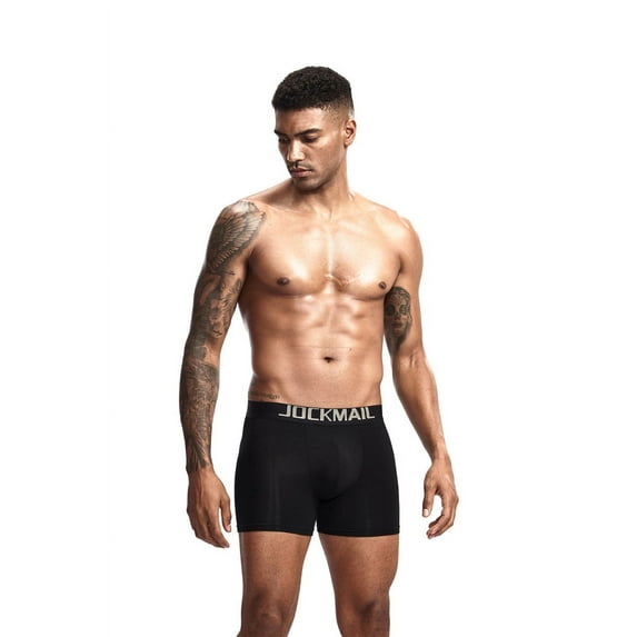 JOCKMAIL Men Boxer Underwear Brifes Men's Butt-Enhancing Padded Trunk Removable Padded for Men Sport