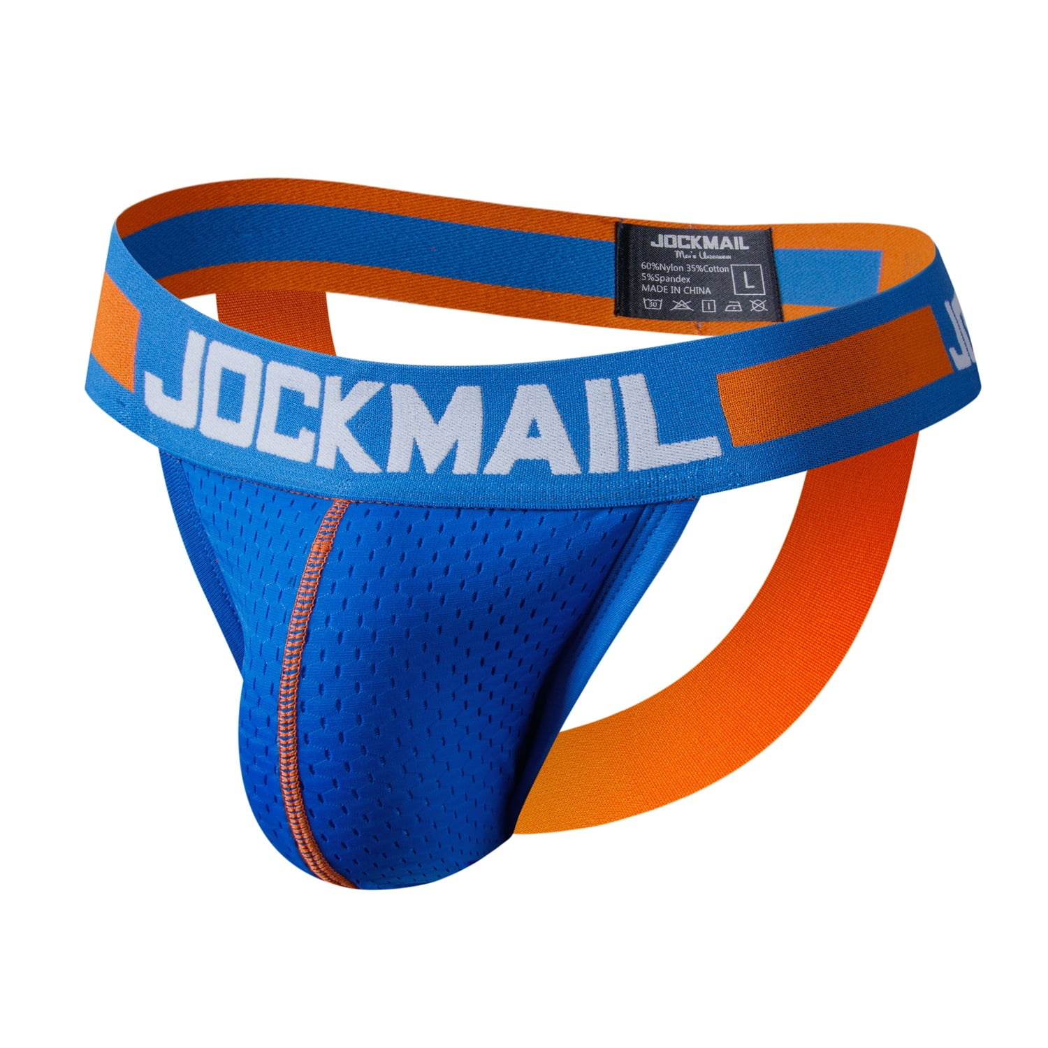 JOCKMAIL Men Jock Straps Nylon Mesh Breathable Men Underwear Briefs Thongs
