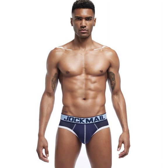 JOCKMAIL Men Underwear Briefs Mesh Men Panties Sexy Men Briefs Underwear Sport