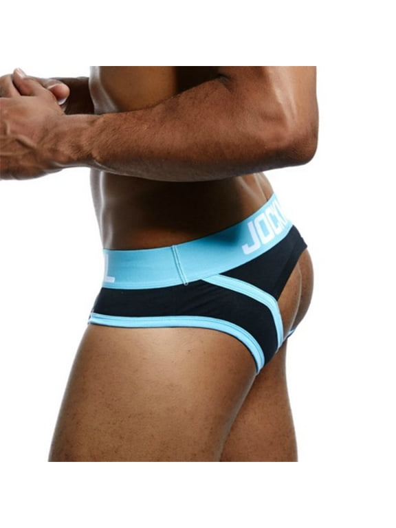 Men Underwear Briefs Open Back Bottomless Men Briefs Underwear Cotton Briefs