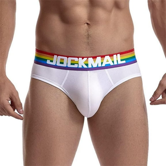 JOCKMAIL Men Underwear Briefs Wide Belt Men's Comfortable Mens Sport Underwear Boxer
