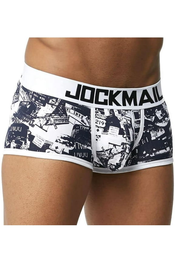 Men Underwear Sexy hot Leaf Printed Mens briefs Low Rise Men's Panties Cotton Trunk Sport