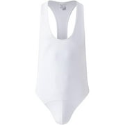 JOCKMAIL Mens Bodysuit Leotard Sexy Mens One-Piece Swimsuit Back One-Piece Tank Top Stretch Swimsuit