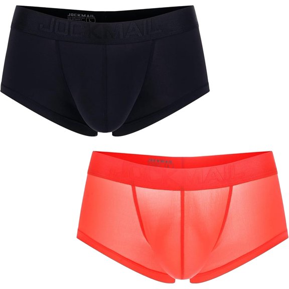 JOCKMAIL Men's Boxer Briefs Ice Silk Boxer Brief Breathable Soft Moisture-Wicking