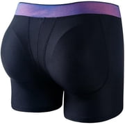JOCKMAIL Men's Boxer Briefs Men Padded Underwear Enhance Butt Lifter Shapewear with Removable Padded