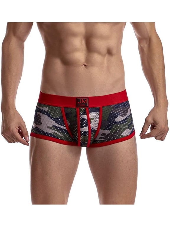 Men's Boxer Briefs Mens Underwear Boxer Briefs with Men's Boxer Shorts Camouflage Underwear