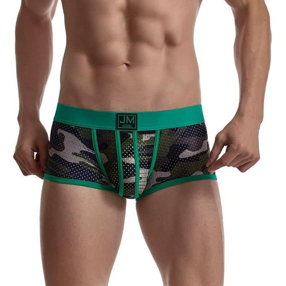 JOCKMAIL Men's Boxer Briefs Mens Underwear Boxer Briefs with Men's Boxer Shorts Camouflage Underwear