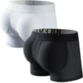 thumbnail image 1 of JOCKMAIL Men's Boxer Briefs Mesh Mens Underwear Boxer Back Mens Padded Underwear Boxer with Hip Pad, 1 of 7