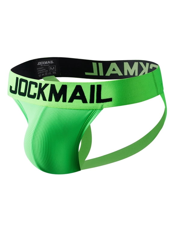 Men's Briefs Jock Strap Rainbow Breathable Men Sport Underwear Jockstrap for Gym Sport