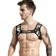 thumbnail image 1 of JOCKMAIL Men's Harness Belt Elastic Shoulder Strap Mens Neoprene Harness Mens Crop Top Chest Muscle Harness, 1 of 6