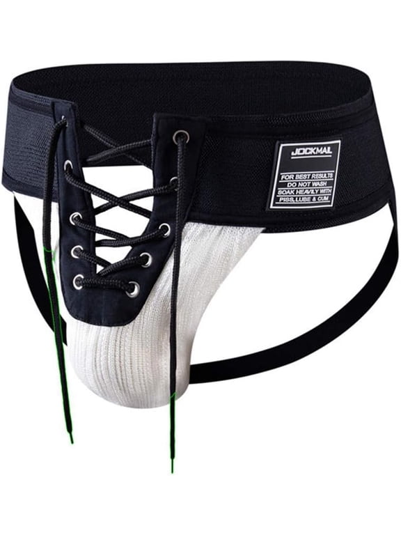 Men's Jock Strap Athletic Supporter Wide Belt Comfortable Men Sport Underwear for Gym Sport