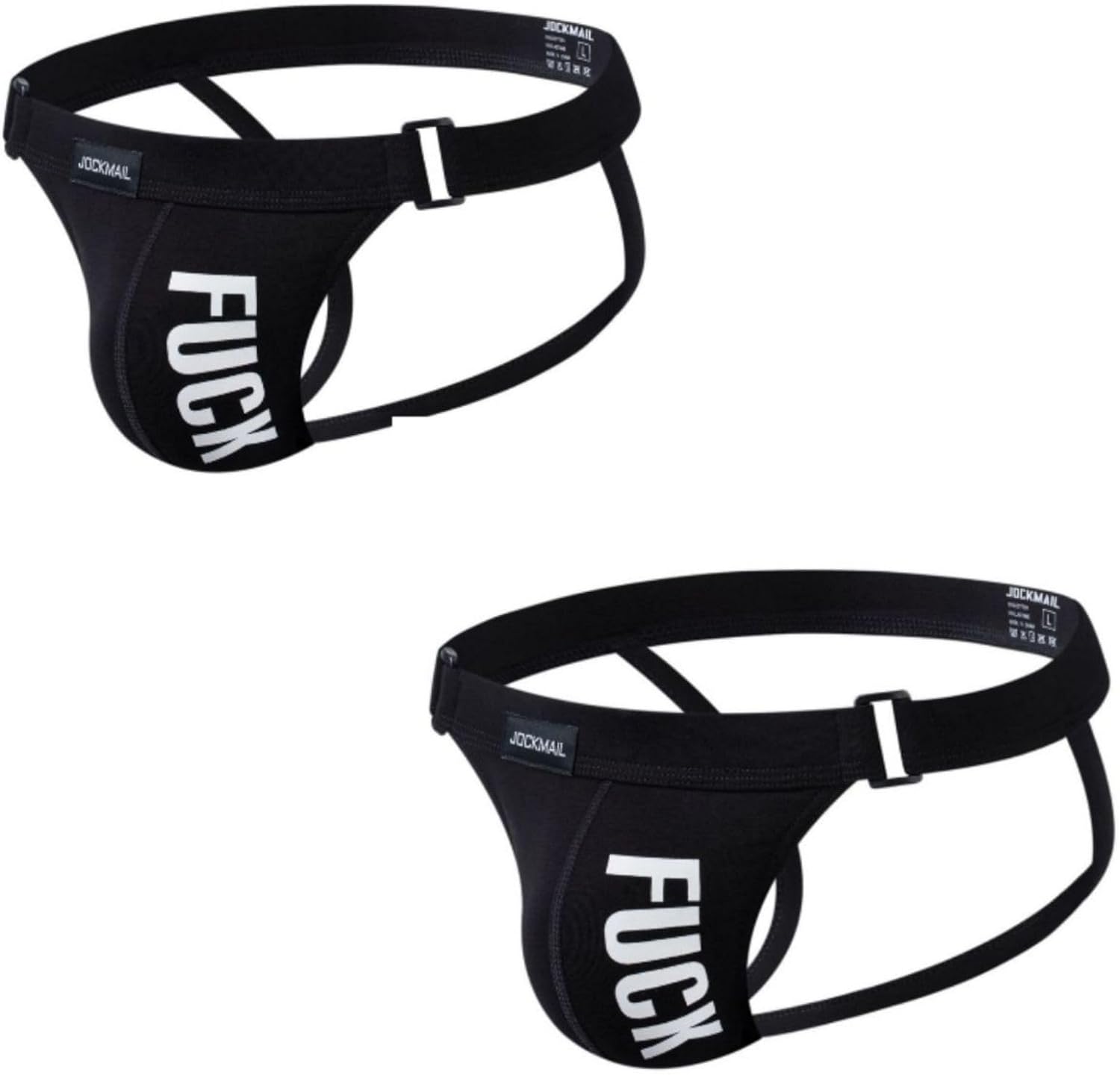 JOCKMAIL Men's Jockstrap Letter Patten Athletic Supporter Underwear Gym