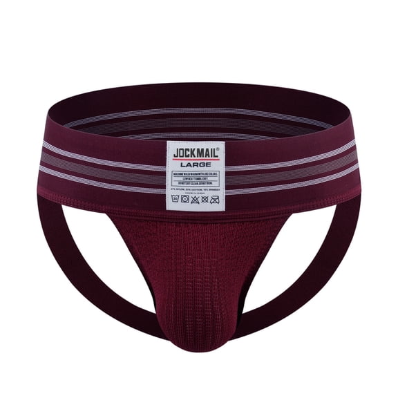 JOCKMAIL Men's Jockstrap Underwear Athletic Supporte Mens Jockstrap Underwear Male Sports Underwear for men