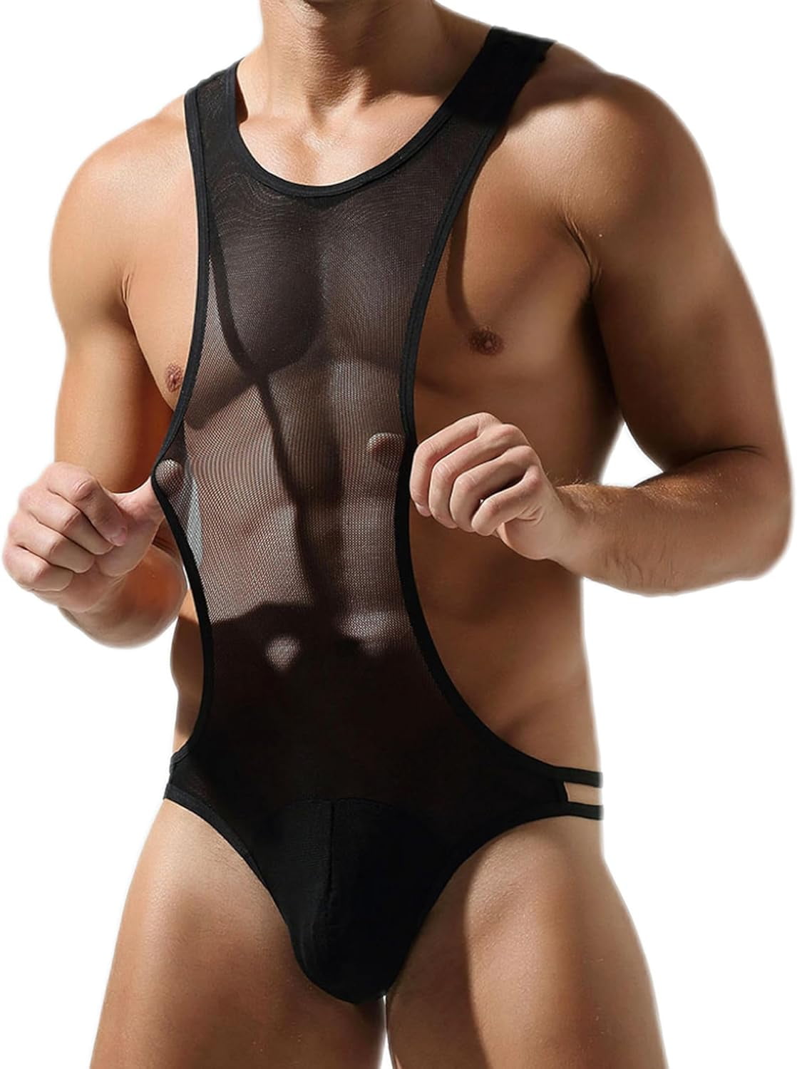 mens sexy body suit Deep V Mankini Bodysuit: Sexy Christmas Costume for Men – My Crossdresser  Shop