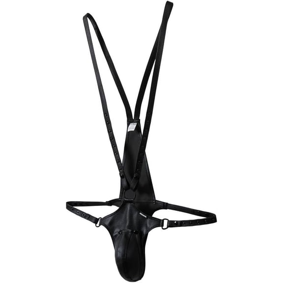 JOCKMAIL Men's Sexy Thong Leotard Bodysuit Singlet Jumpsuit One-Piece G-String Underwear Sport