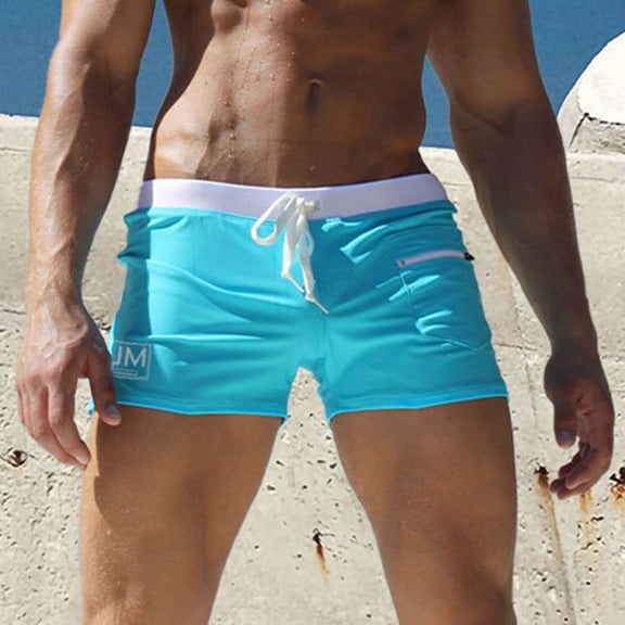 JOCKMAIL Men's Swim Trunk Swimwear Bathing Suit Board Shorts with Pocket