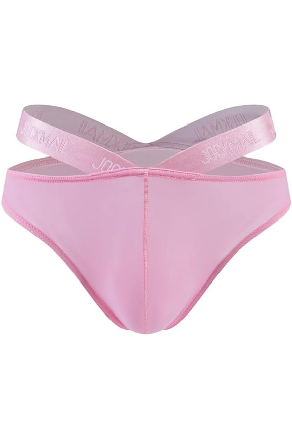 Men's Thong Underwear Sexy Men's Ice Silk Thong Bikini Low Rise Soft Underwear