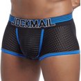thumbnail image 1 of JOCKMAIL Men's Underwear Boxer Briefs Mesh Breathable Boxer Briefs Soft Stretch Trunks, 1 of 7