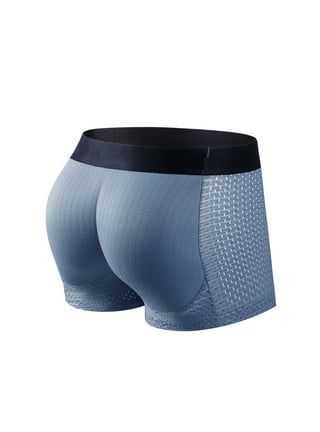 Mens Removable Foam Butt Pads Stretch Boxer Shorts Enhancing Hip