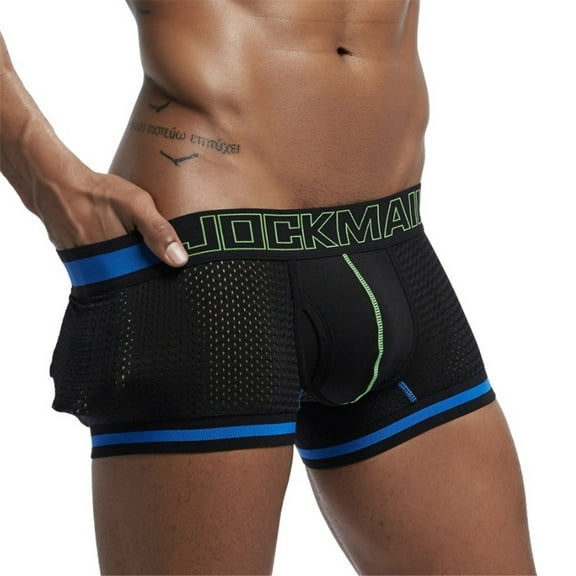 JOCKMAIL Mens Boxers Briefs Underwear Low Waist Mens Briefs Boxershorts Trunks