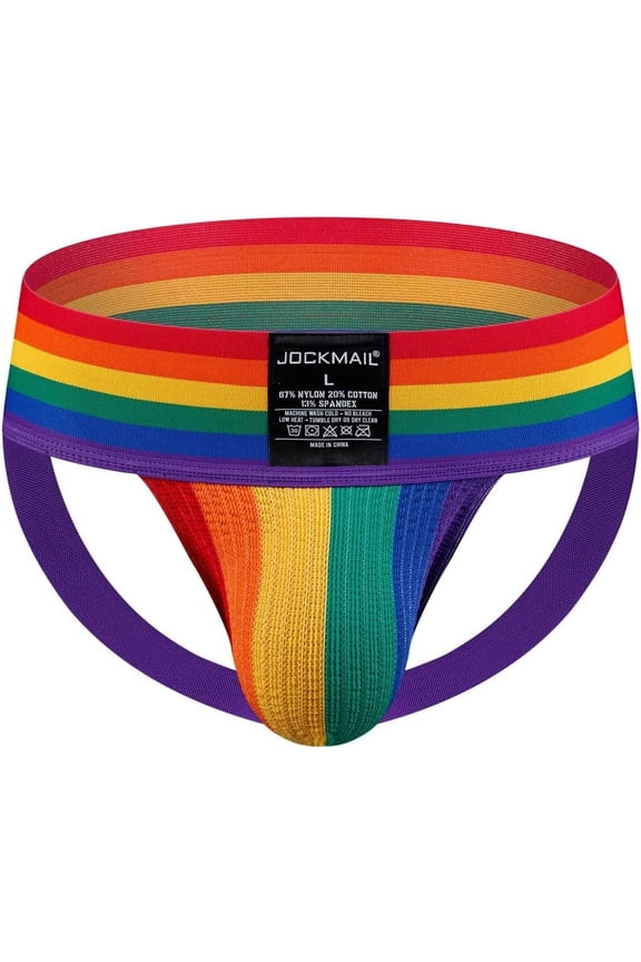 Mens Briefs Jockstrap Athletic Supporter Men Jockstrap Rainbow Men Sport Underwear Jockstrap Sport