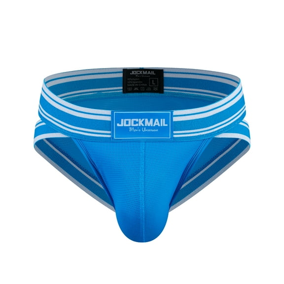 JOCKMAIL Mens Briefs Underwear Wide Belt Mens Underwear Mesh Athletic Sport Underwear Briefs