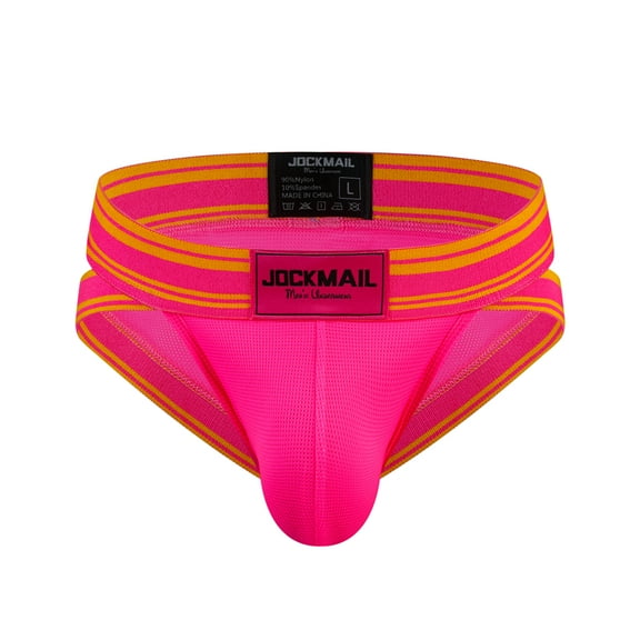 JOCKMAIL Mens Briefs Underwear Wide Belt Mens Underwear Mesh Athletic Sport Underwear Briefs