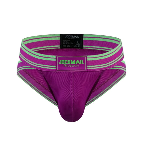 JOCKMAIL Mens Briefs Underwear Wide Belt Mens Underwear Mesh Athletic Sport Underwear Briefs
