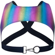 JOCKMAIL Mens Harness Costume for Men Mens Harness Elastic Shoulder Strap Mens Crop Top Chest Muscle Harness Party Vest