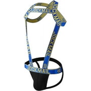 JOCKMAIL Mens Harness Sport Shoulder Strap with Mens Jock Strap Fitness One-piecs Mens Harness with Jockstrap Bodysuit