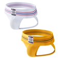 thumbnail image 1 of JOCKMAIL Mens JockStrap Underwear Athletic Supporter For Men Breathable Cotton Underwear 2-Pack, 1 of 14