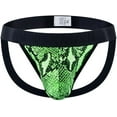 thumbnail image 1 of JOCKMAIL Mens Sexy Thong Underwear Low Rise Leopard Pattern Playful Printed Men's Jockstraps Athletic Supporters, 1 of 7